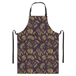 Tribal Native Indian Pattern Print Bib Apron With Pocket
