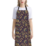 Tribal Native Indian Pattern Print Bib Apron With Pocket