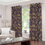 Tribal Native Indian Pattern Print Blackout Grommet Curtains
