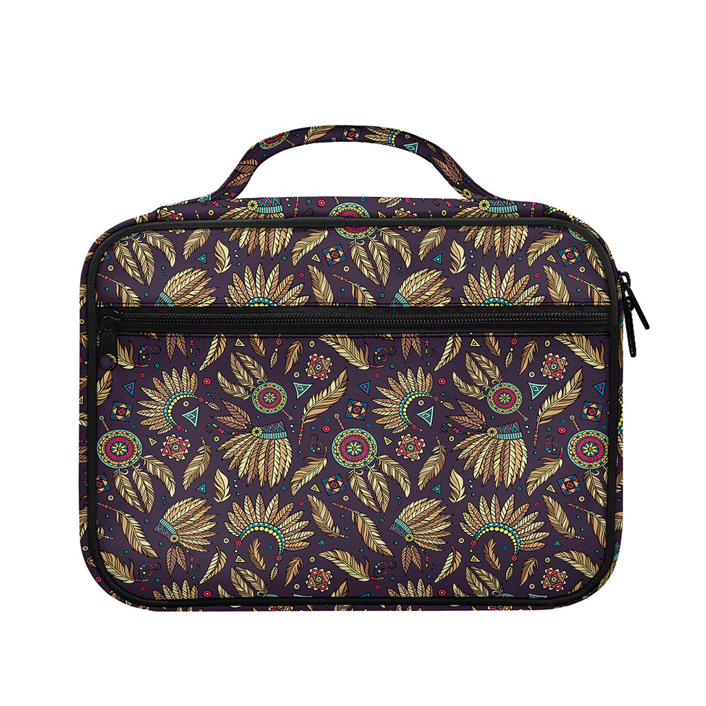 Tribal Native Indian Pattern Print Briefcase Bible Bag