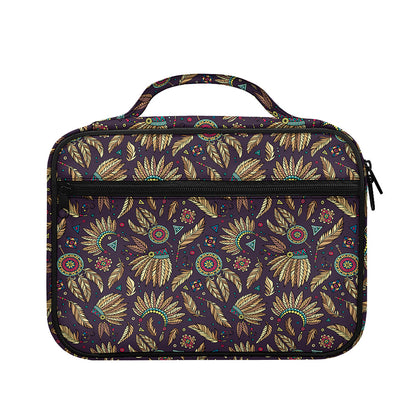 Tribal Native Indian Pattern Print Briefcase Bible Bag