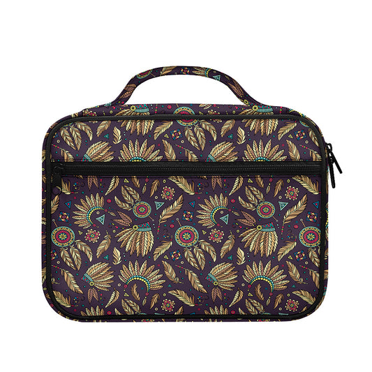 Tribal Native Indian Pattern Print Briefcase Bible Bag