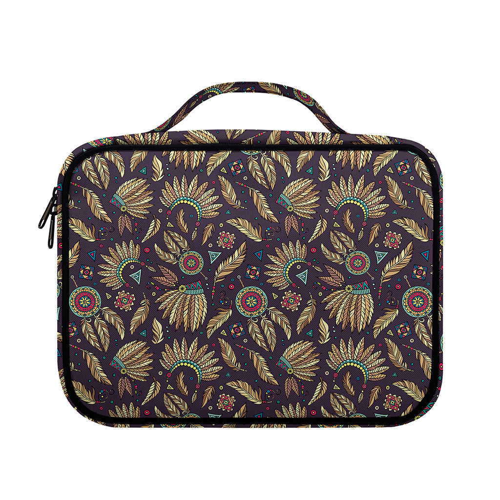 Tribal Native Indian Pattern Print Briefcase Bible Bag