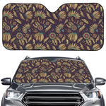 Tribal Native Indian Pattern Print Car Windshield Sun Shade