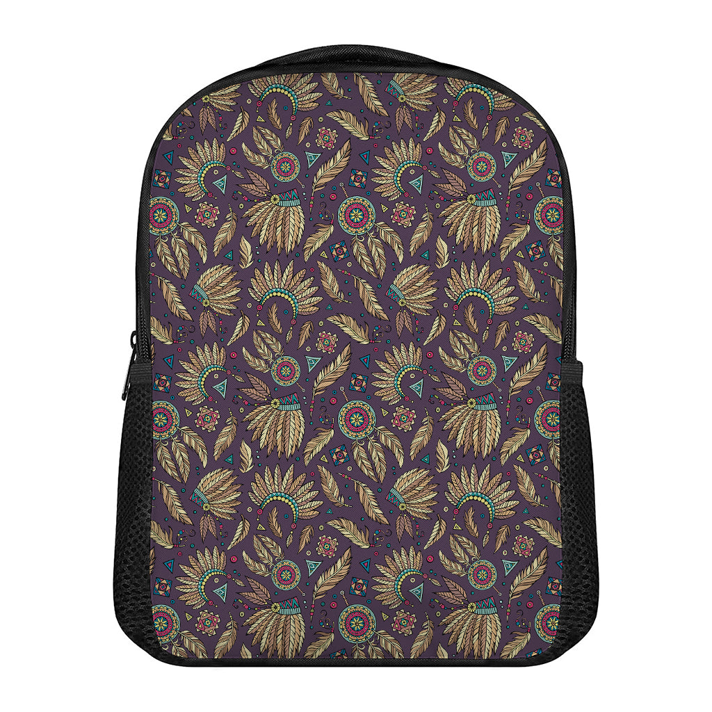 Tribal Native Indian Pattern Print Casual Backpack