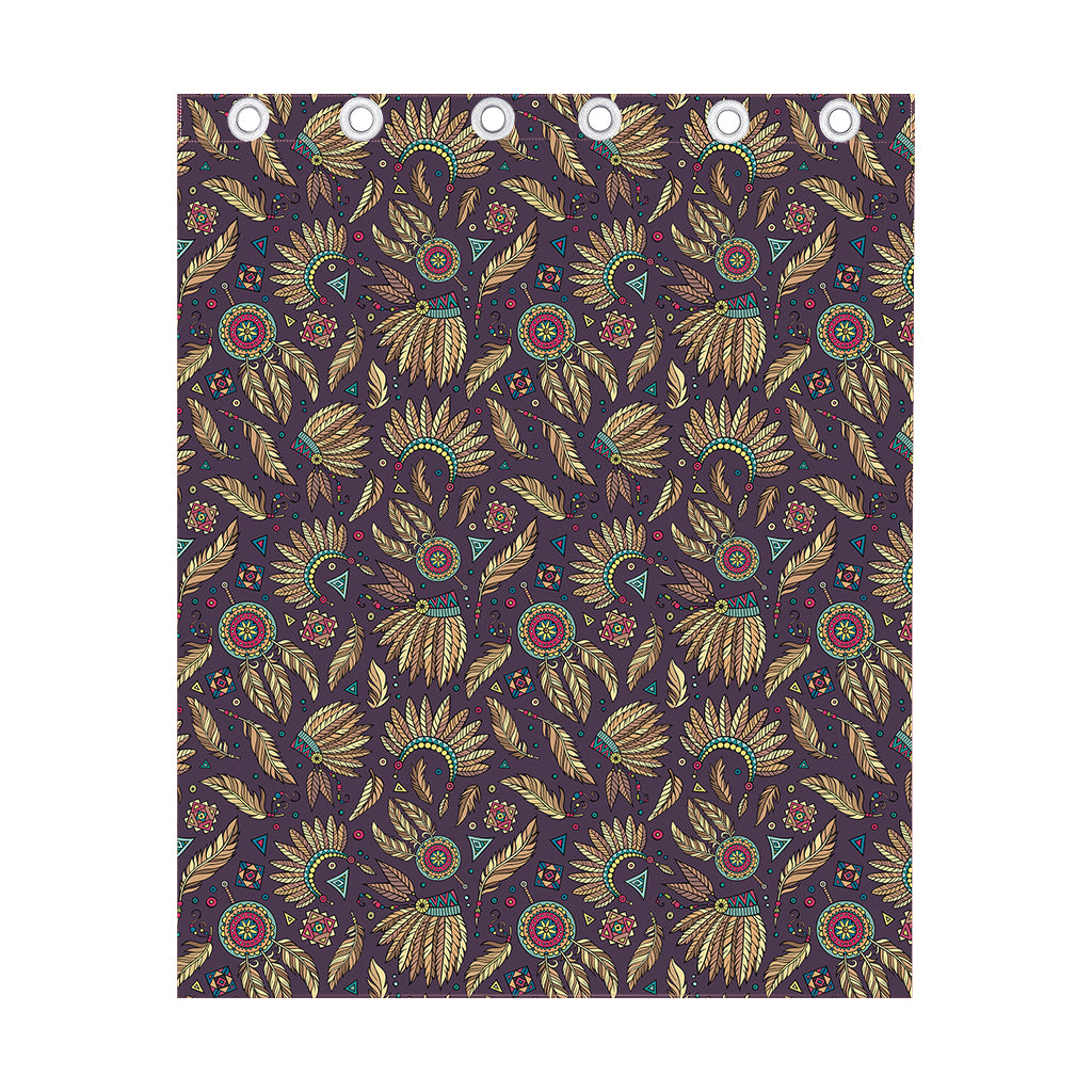 Tribal Native Indian Pattern Print Curtain