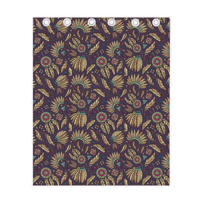 Tribal Native Indian Pattern Print Curtain