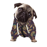 Tribal Native Indian Pattern Print Dog Zip Up Hoodie