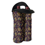 Tribal Native Indian Pattern Print Double Neoprene Wine Tote