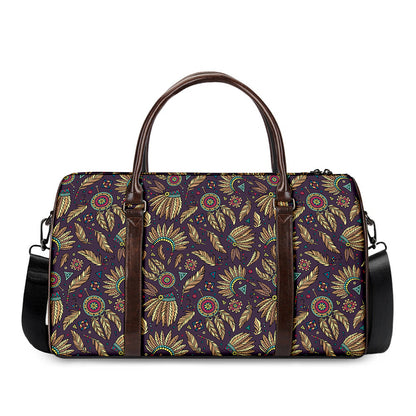 Tribal Native Indian Pattern Print Duffle Bag