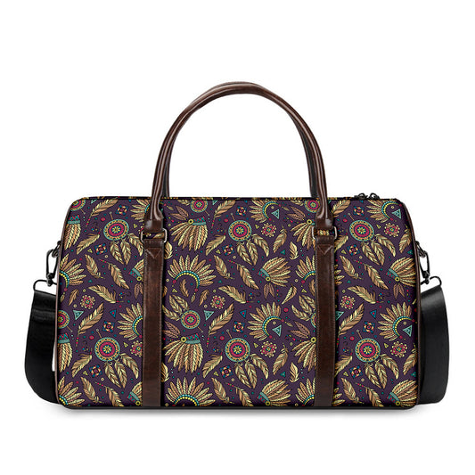 Tribal Native Indian Pattern Print Duffle Bag