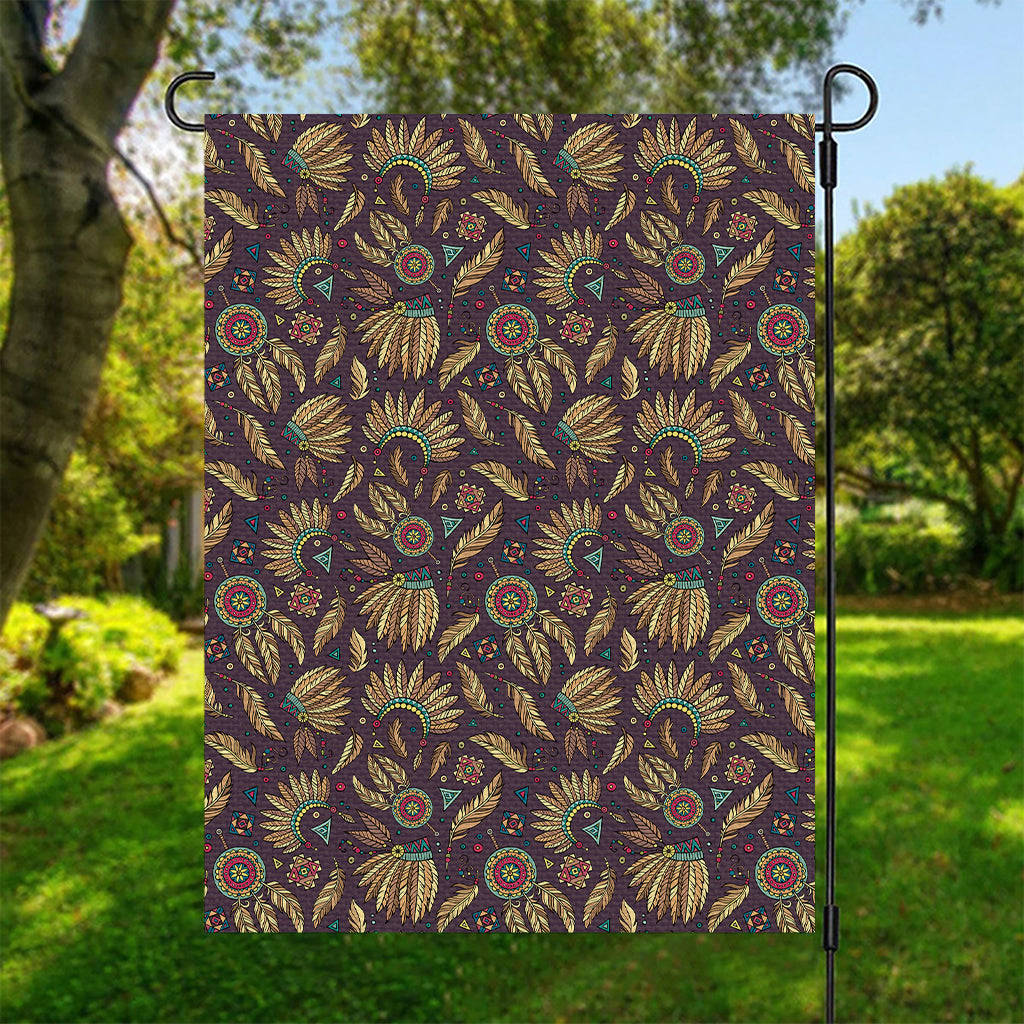 Tribal Native Indian Pattern Print Garden Flag