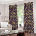 Tribal Native Indian Pattern Print Grommet Curtains