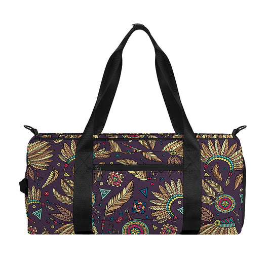 Tribal Native Indian Pattern Print Gym Bag