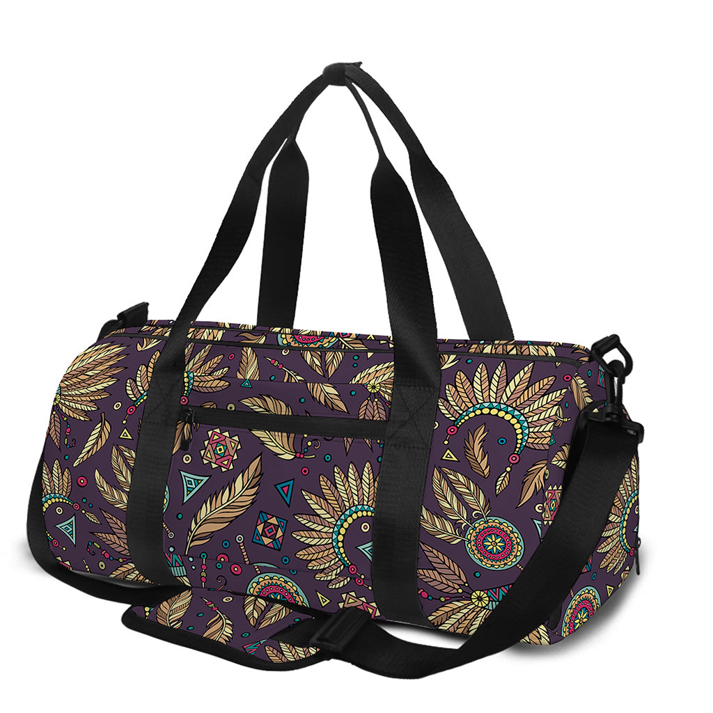Tribal Native Indian Pattern Print Gym Bag
