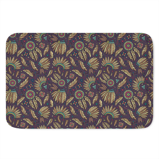 Tribal Native Indian Pattern Print Indoor Door Mat