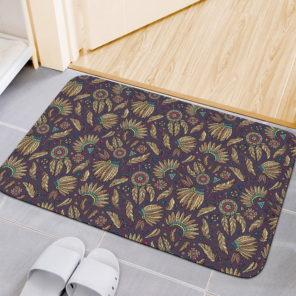 Tribal Native Indian Pattern Print Indoor Door Mat