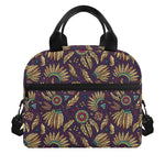 Tribal Native Indian Pattern Print Insulated Lunch Bag