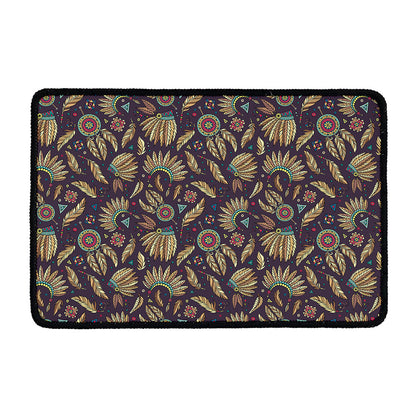 Tribal Native Indian Pattern Print Kitchen Mat