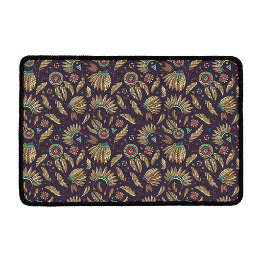 Tribal Native Indian Pattern Print Kitchen Mat