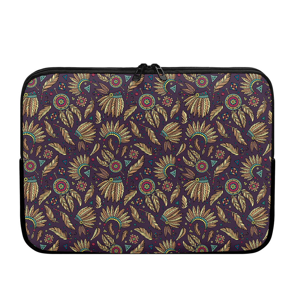 Tribal Native Indian Pattern Print Laptop Sleeve
