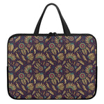 Tribal Native Indian Pattern Print Laptop Sleeve With Handle