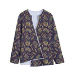 Tribal Native Indian Pattern Print Long Sleeve Short Coat