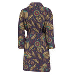 Tribal Native Indian Pattern Print Men's Bathrobe