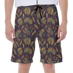 Tribal Native Indian Pattern Print Men's Beach Shorts