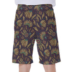 Tribal Native Indian Pattern Print Men's Beach Shorts