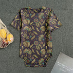 Tribal Native Indian Pattern Print Men's Bodysuit