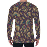 Tribal Native Indian Pattern Print Men's Long Sleeve T-Shirt