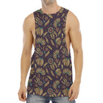 Tribal Native Indian Pattern Print Men's Muscle Tank Top