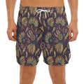 Tribal Native Indian Pattern Print Men's Split Running Shorts