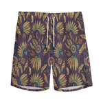 Tribal Native Indian Pattern Print Men's Sports Shorts