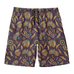 Tribal Native Indian Pattern Print Men's Swim Trunks
