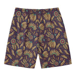 Tribal Native Indian Pattern Print Men's Swim Trunks