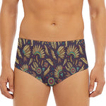 Tribal Native Indian Pattern Print Men's Triangle Swim Briefs