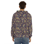 Tribal Native Indian Pattern Print Men's Velvet Pullover Hoodie