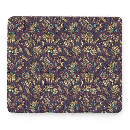 Tribal Native Indian Pattern Print Mouse Pad