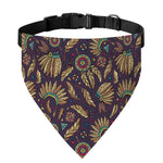 Tribal Native Indian Pattern Print Over The Collar Dog Bandana