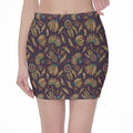 Tribal Native Indian Pattern Print Pencil Mini Skirt