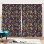 Tribal Native Indian Pattern Print Pencil Pleat Curtains