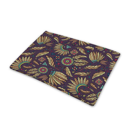 Tribal Native Indian Pattern Print Pet Cooling Mat Cover