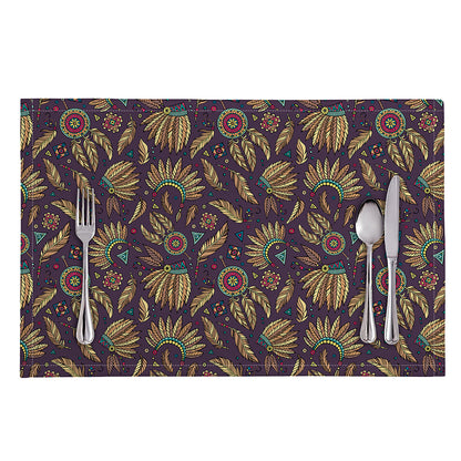 Tribal Native Indian Pattern Print Placemat