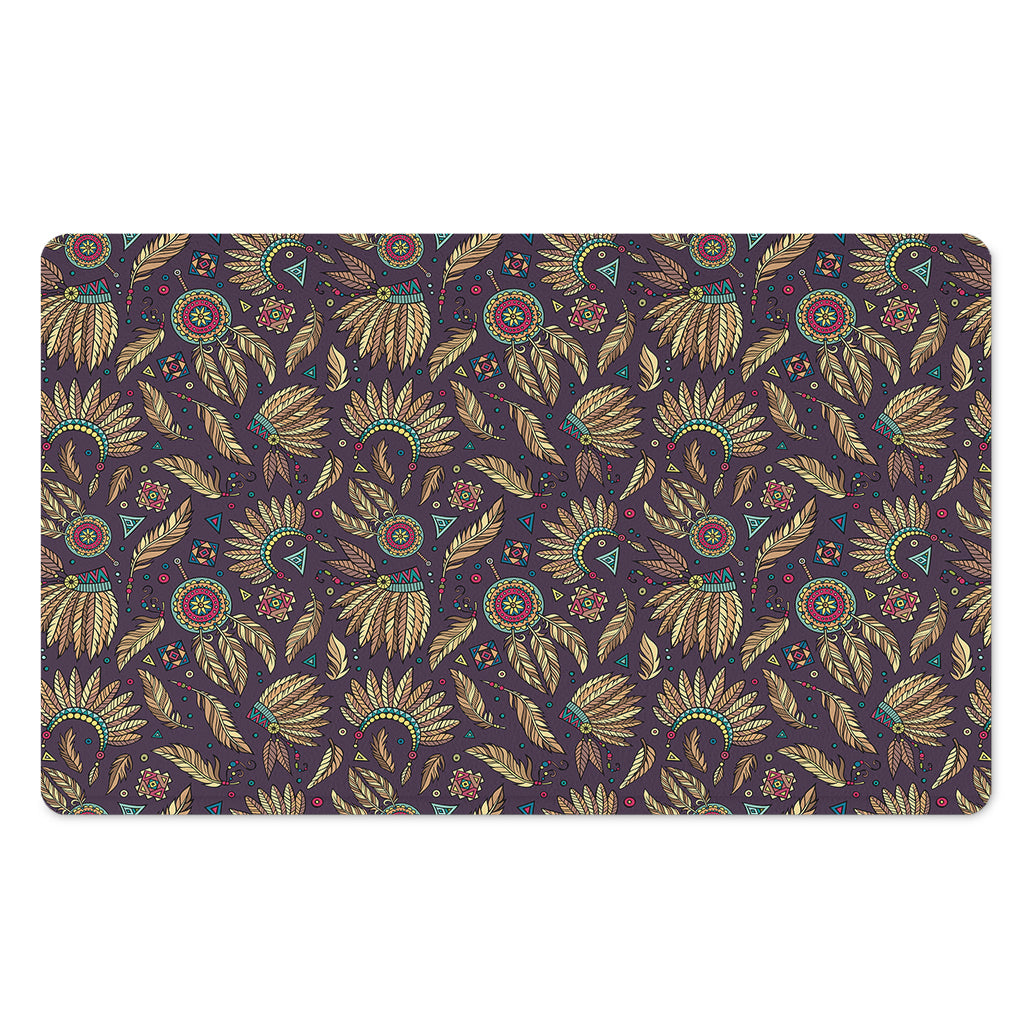 Tribal Native Indian Pattern Print Polyester Doormat