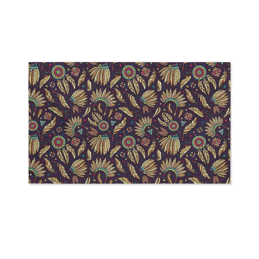 Tribal Native Indian Pattern Print Polyester Flag