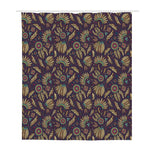 Tribal Native Indian Pattern Print Polyester Shower Curtain