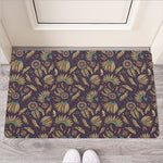 Tribal Native Indian Pattern Print Rubber Doormat