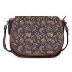 Tribal Native Indian Pattern Print Saddle Bag
